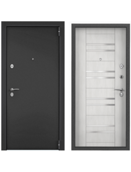 Входная дверь TOREX Х7 РRO MP Темно-серый букле графит/ПВХ Бетон известковый ХРС-3W КОМБО