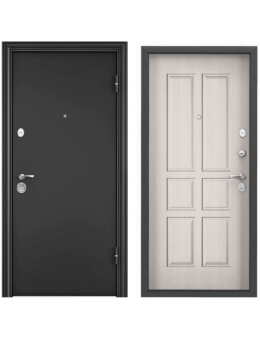 Входная дверь TOREX DELTA PRO MP Темно-серый букле графит/ПВХ Лиственница белая D34