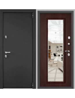 Входная дверь TOREX SNEGIR PRO MP Темно-серый букле графит /ПВХ Дуб бьянко S60-М. Терморазрыв 
