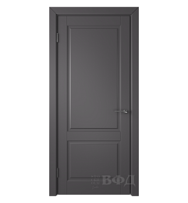 Межкомнатная дверь ВФД STOCKHOLM. Доррен 58ДГ, Темно-серая эмаль.