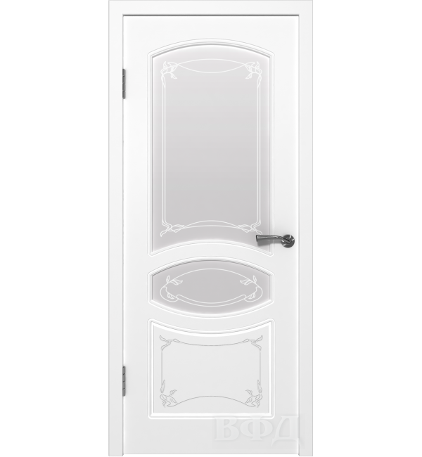 Межкомнатная дверь Версаль остекленная белая